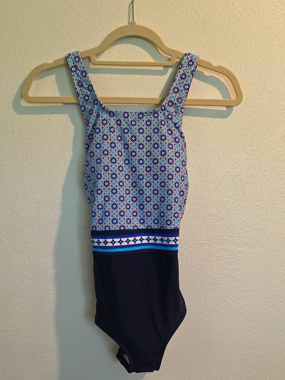 NWT Lands End One Piece Swim With UPF 50 Protection